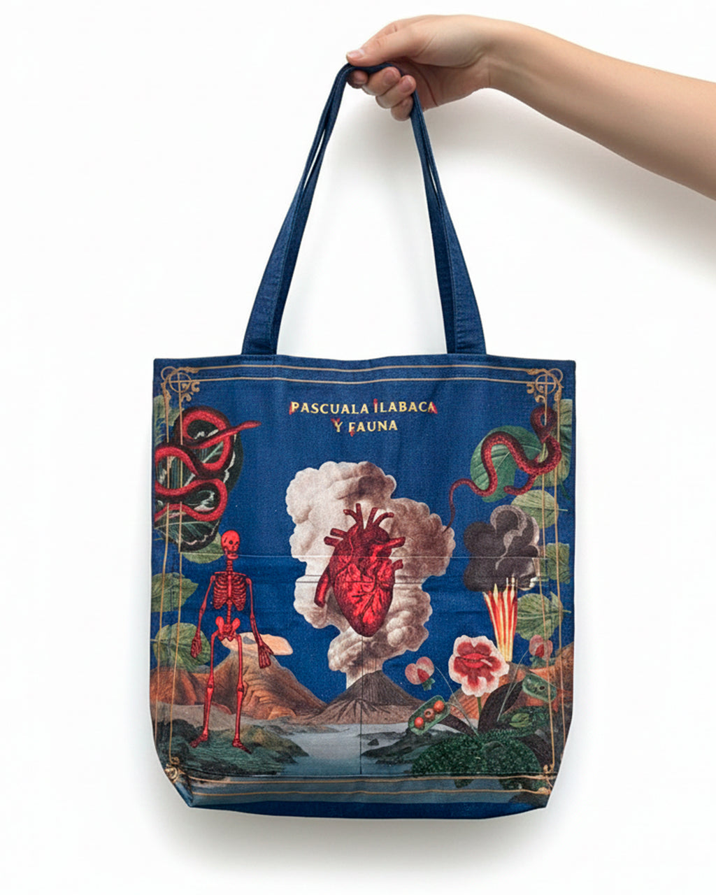 Bolso de tela con bolsillo "La Curiosidad"